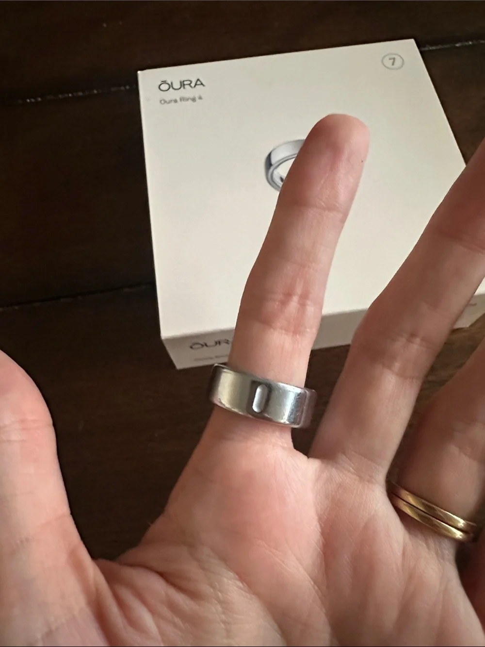 Oura Ring 4 - Silver Size 7